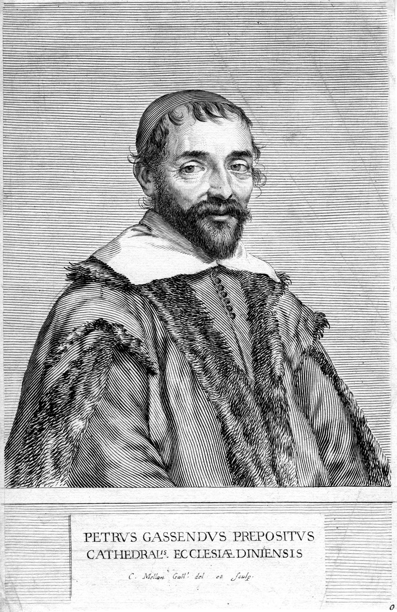 Pierre Gassendi, fransk filosof og videnskabsmand, 1600-tallet af Claude Mellan