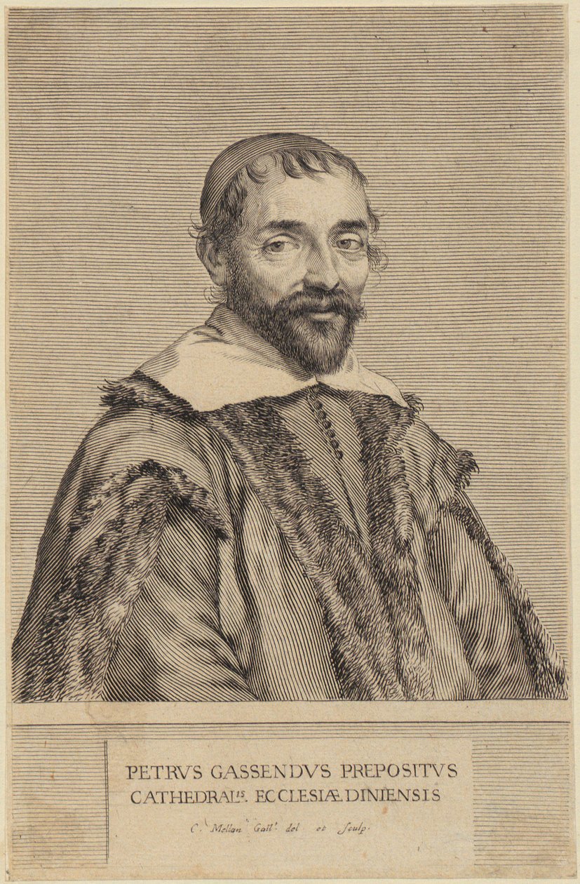 Portræt af Pierre Gassendi af Claude Mellan