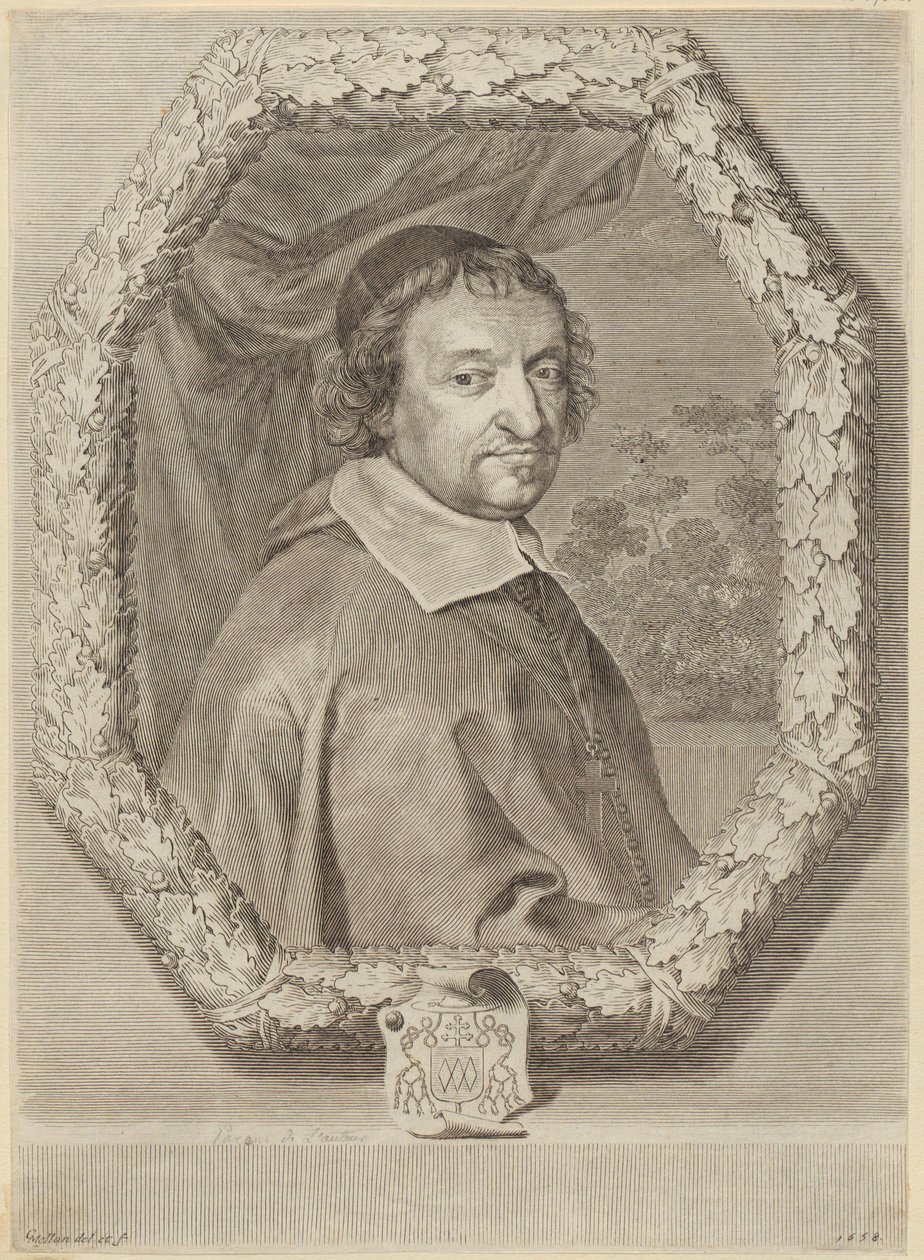 Portræt af Victor Le Bouthillier af Claude Mellan