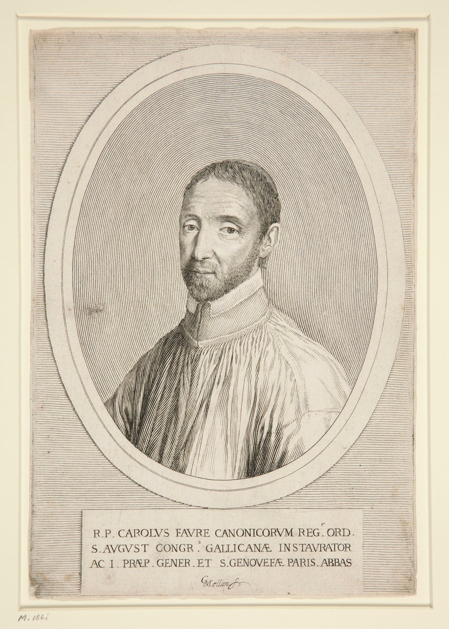 Portræt af Charles Favre af Claude Mellan