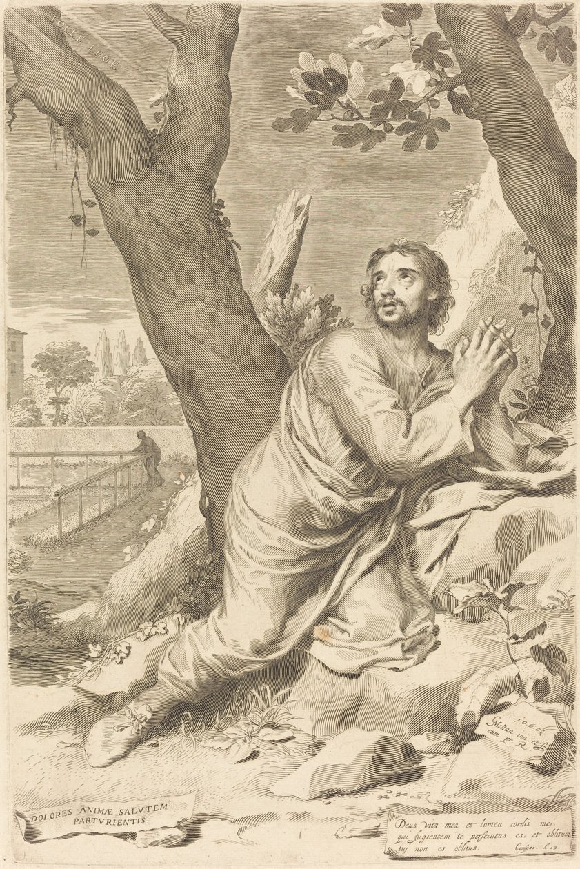 Sankt Augustin af Claude Mellan