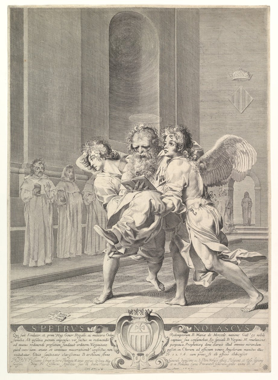 Sankt Peter Nolas, 1627 af Claude Mellan