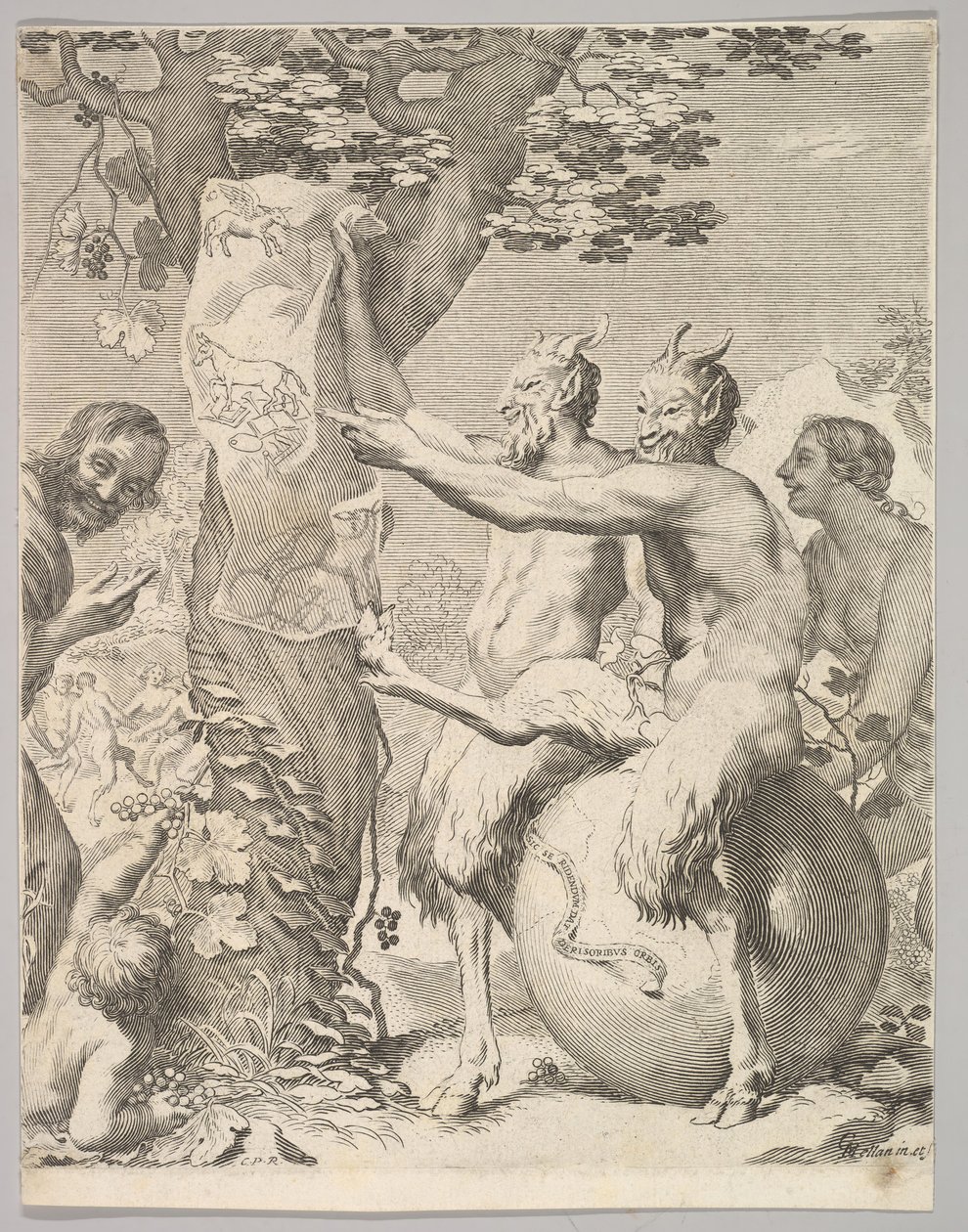 Satyrer, før 1645. af Claude Mellan