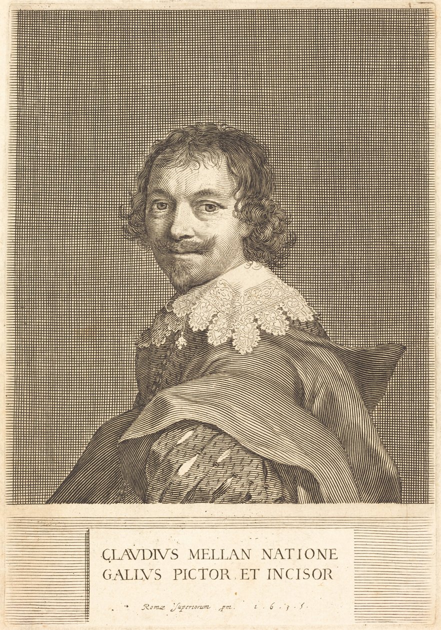 Selvportræt af Claude Mellan