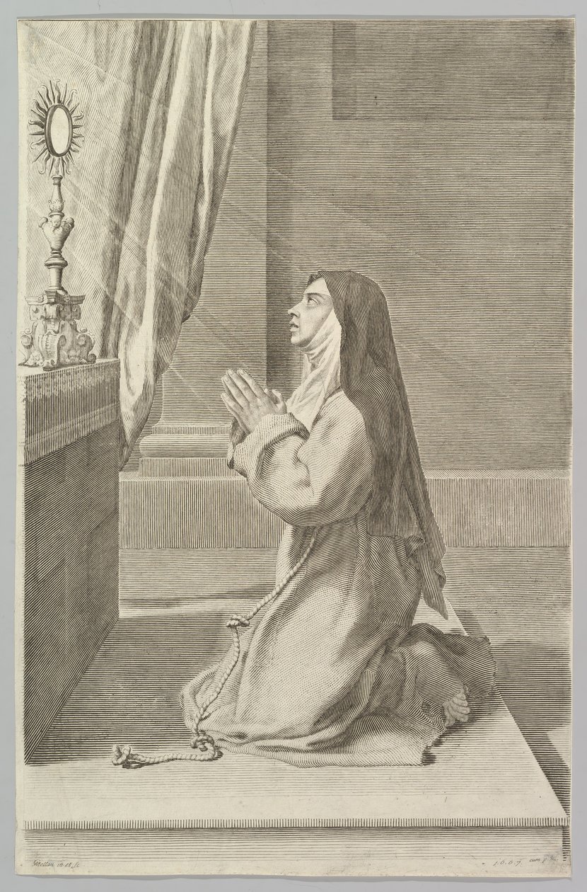 St. Claire, 1667. af Claude Mellan