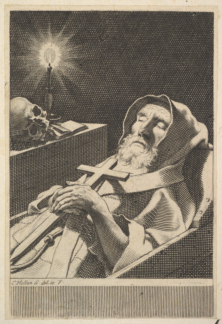 Sankt Frans af Paola af Claude Mellan