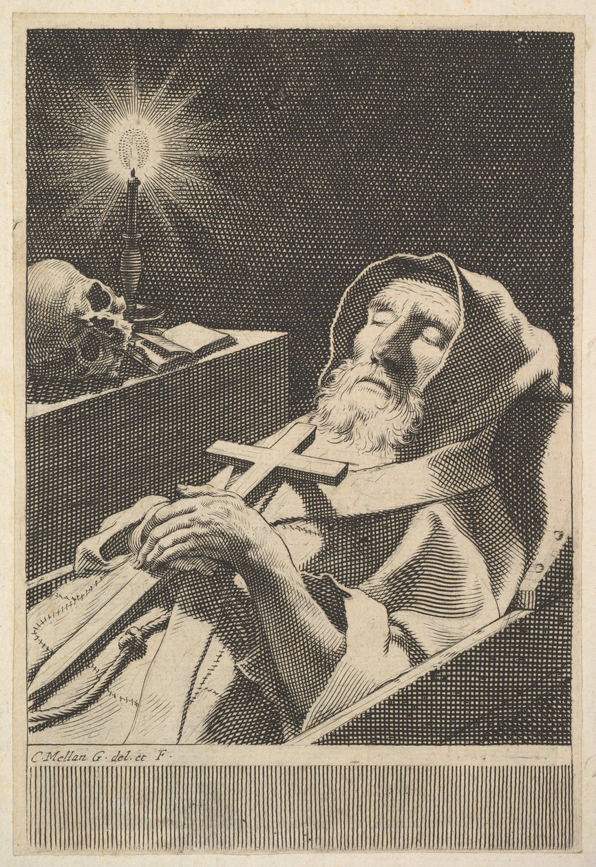 Sankt Frans de Paul. af Claude Mellan
