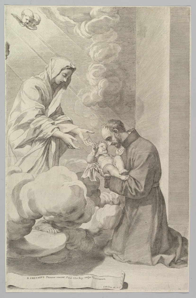 St. Gaëtan, Theatines grundlægger. af Claude Mellan