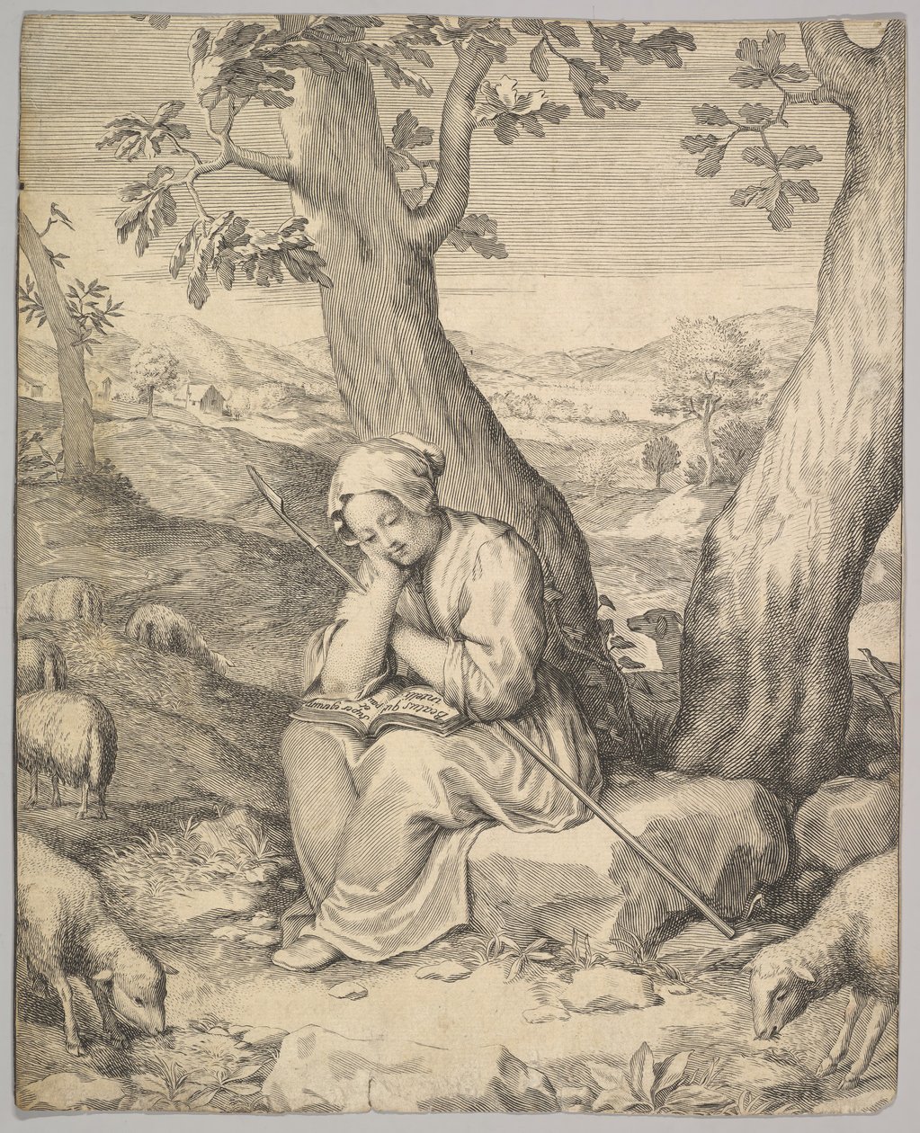 St. Genevieve. af Claude Mellan