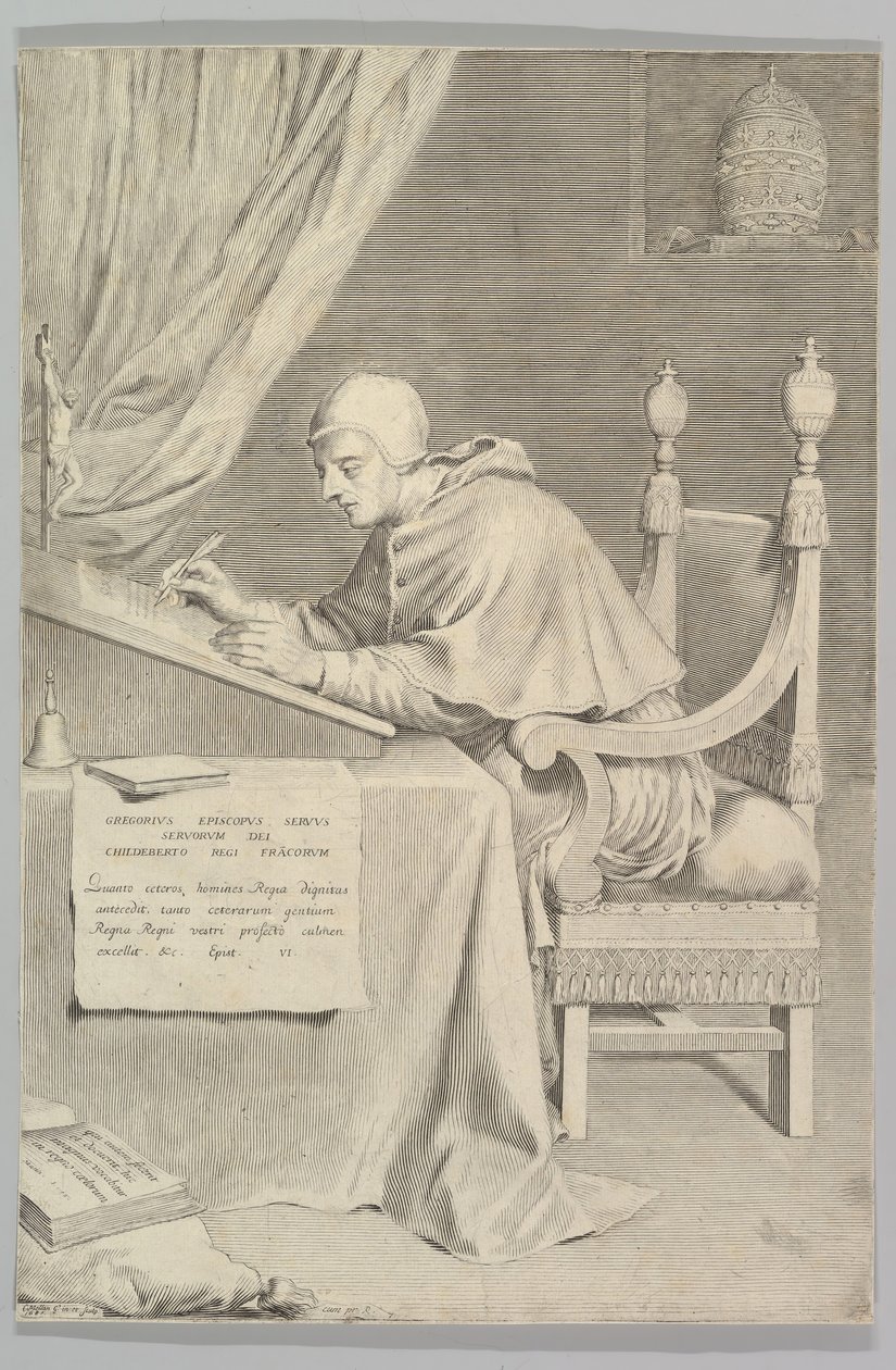 St. Gregory, 1681. af Claude Mellan