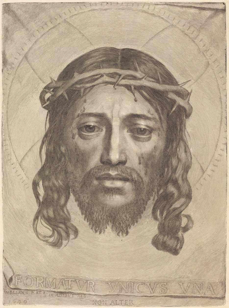 Sankt Veronikas sudarium af Claude Mellan