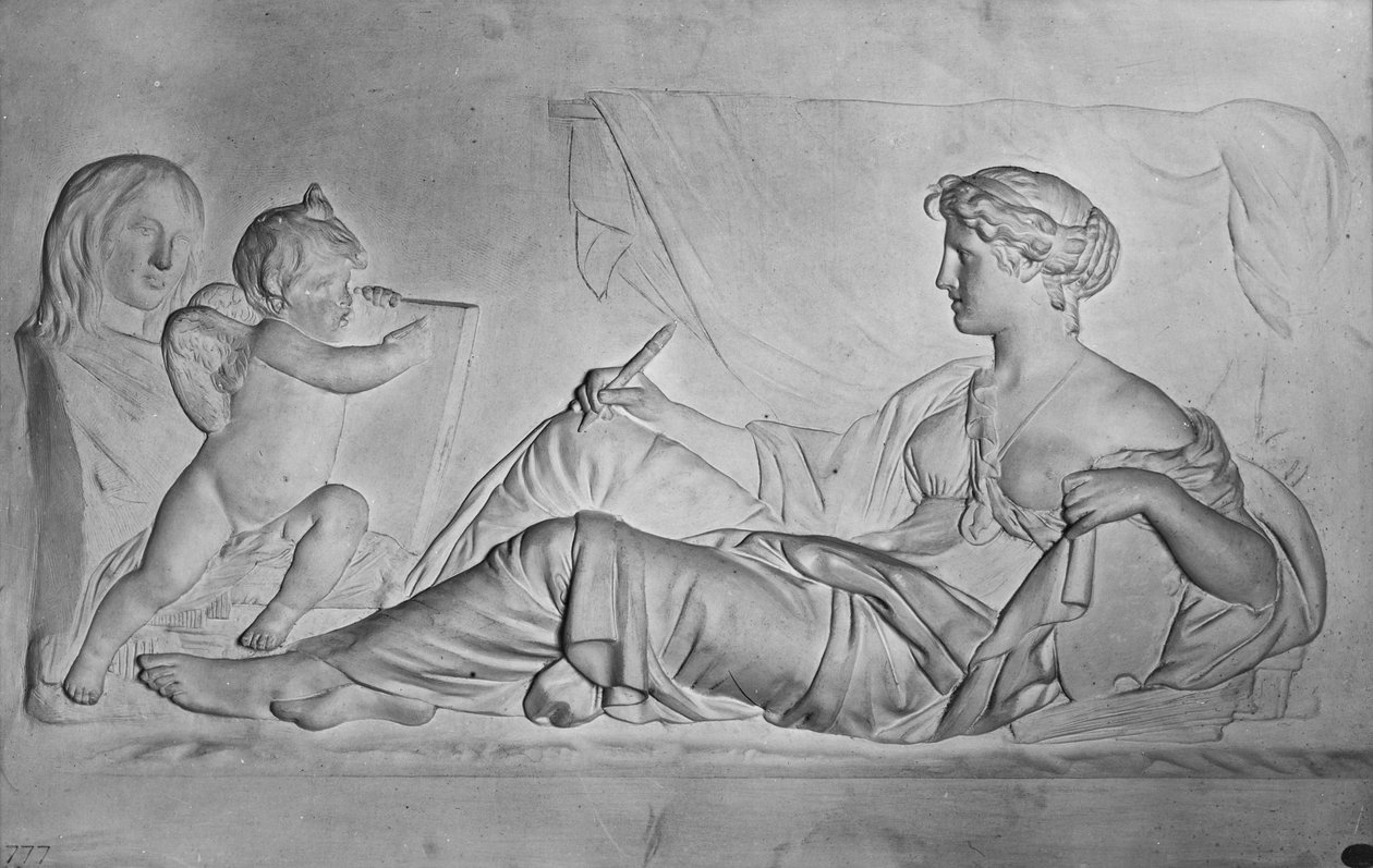 Historie, ca. 1810 (terracotta) af Claude Michel Clodion