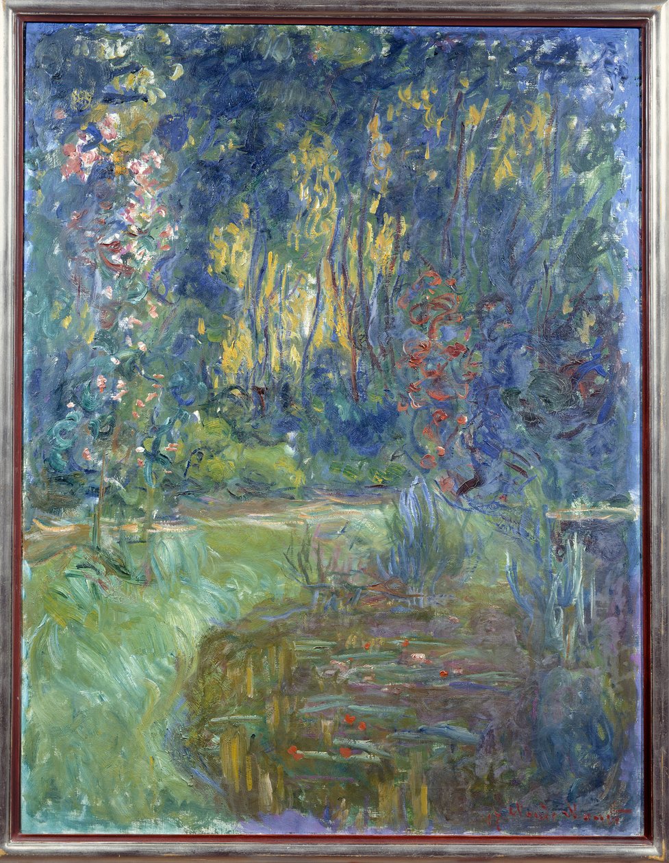 Et hjørne af Givernys dam. Maleri af Claude Monet (1840-1926) af Claude Monet
