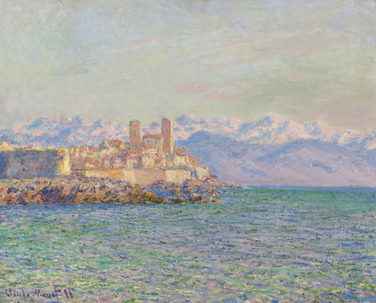 Antibes, Fortet, 1888 af Claude Monet