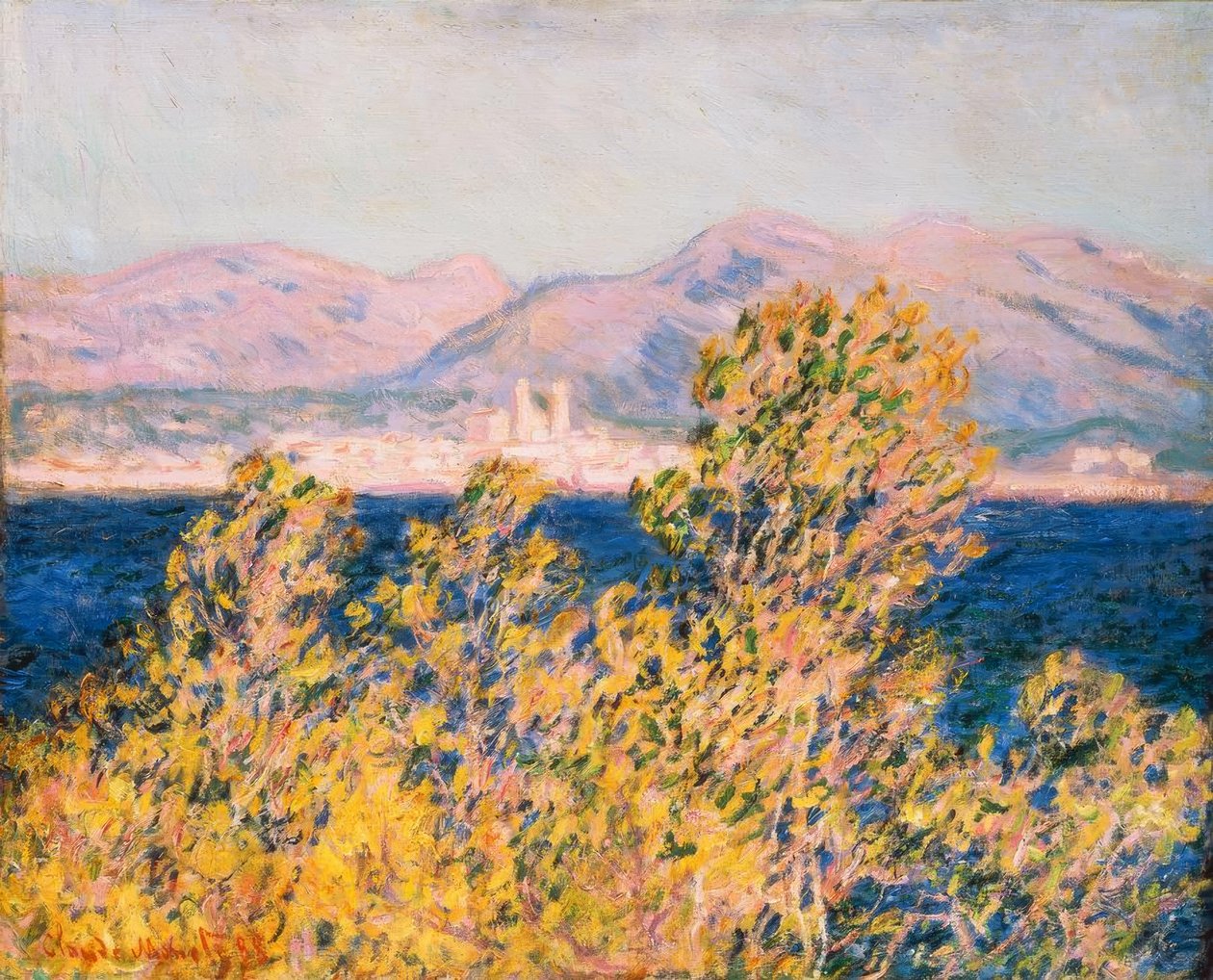 Antibes set fra Cape Town af Claude Monet