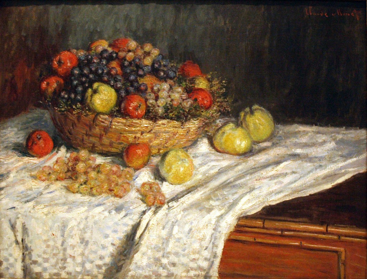 Æbler og vindruer af Claude Monet