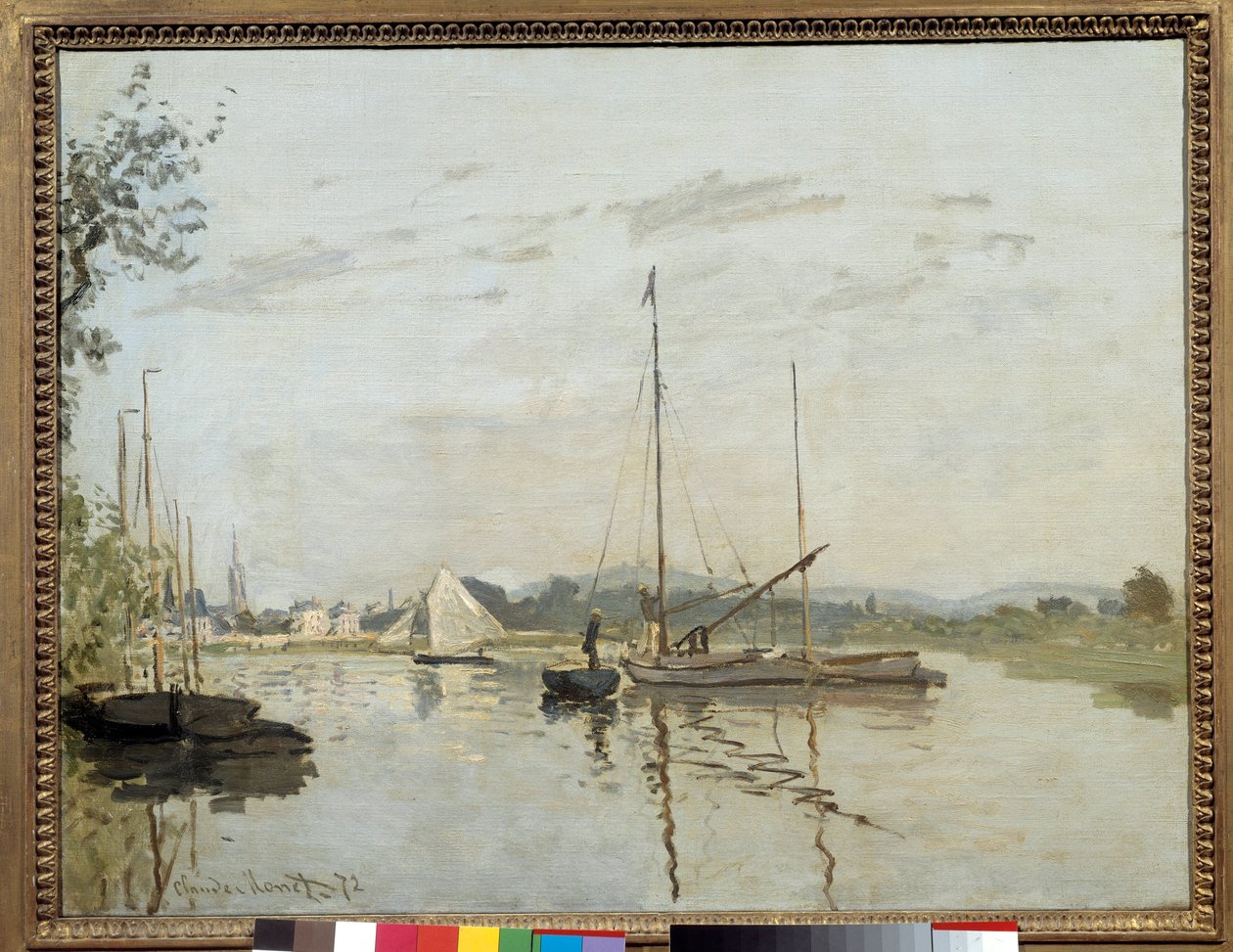 Argenteuil-maleri af Claude Monet (1840-1926) 1872 søn. 0,5x0,65 m Paris, musee d