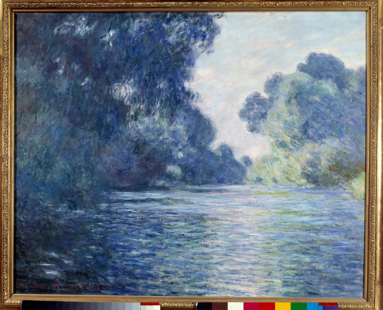 Arm de Seine nær Giverny. Maleri af Claude Monet (1840-1926) af Claude Monet