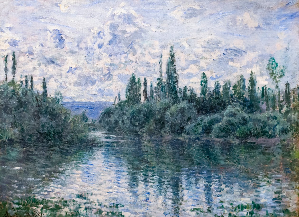 Arm of the Seine nær Vetheuil, ca. 1878 (olie på lærred) af Claude Monet