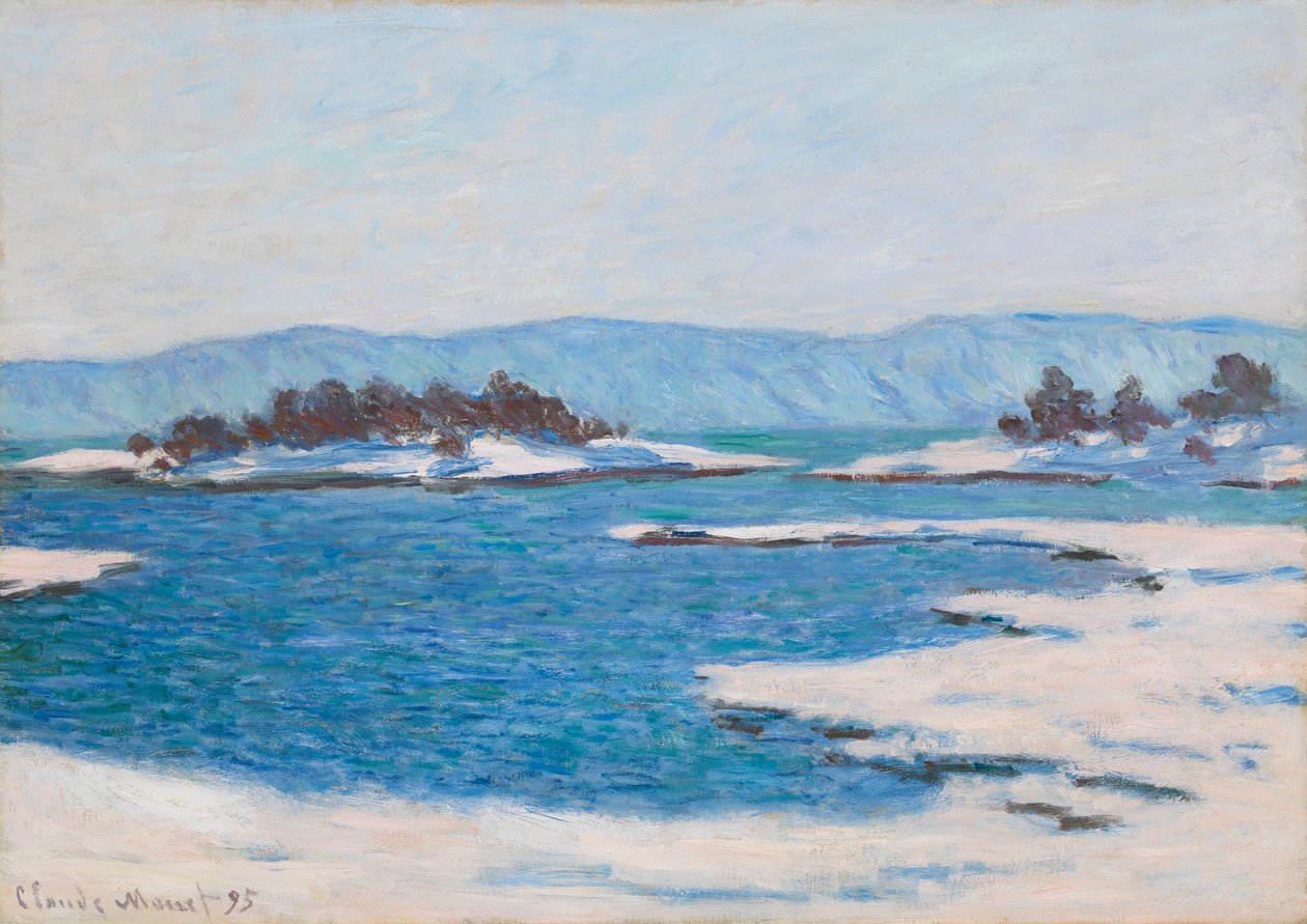 Au bord du fjord de Christiania, 1895. af Claude Monet