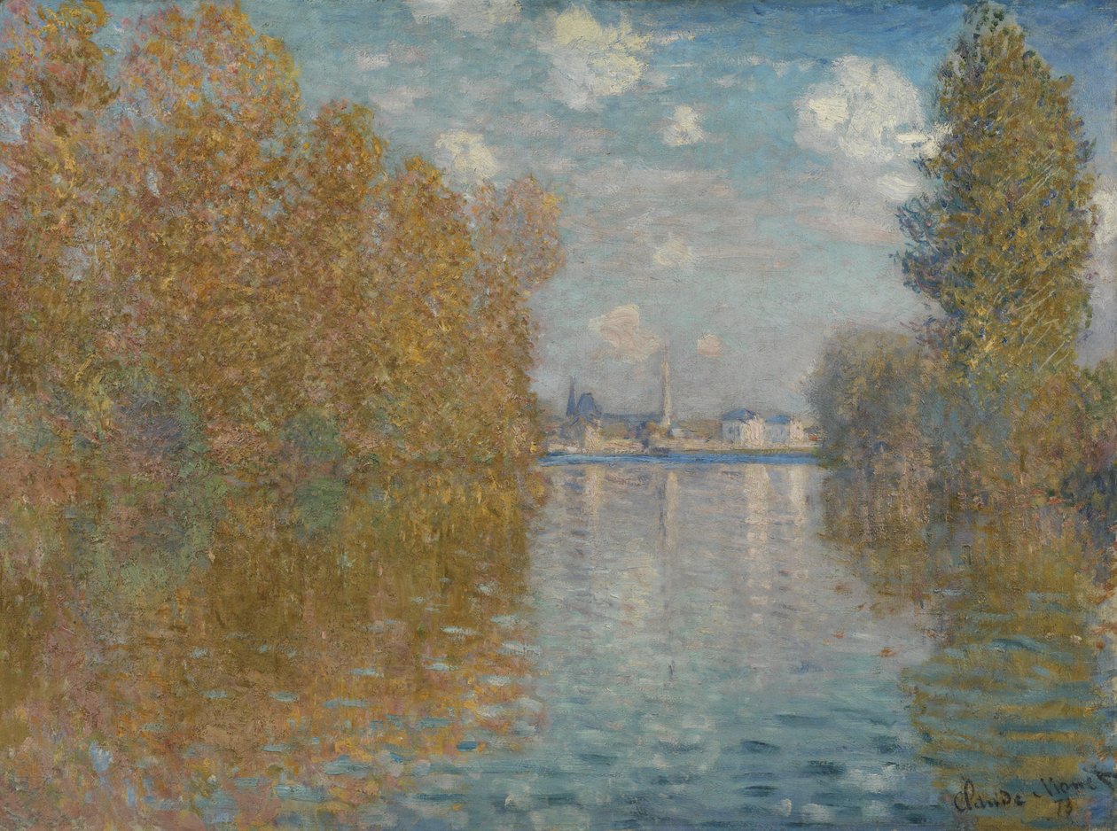 Efterårseffekt ved Argenteuil, 1873 af Claude Monet