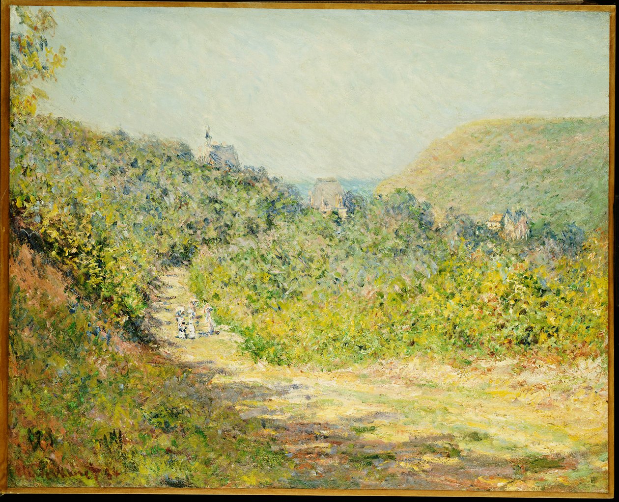 Ved den lille Dalles, 1884 af Claude Monet