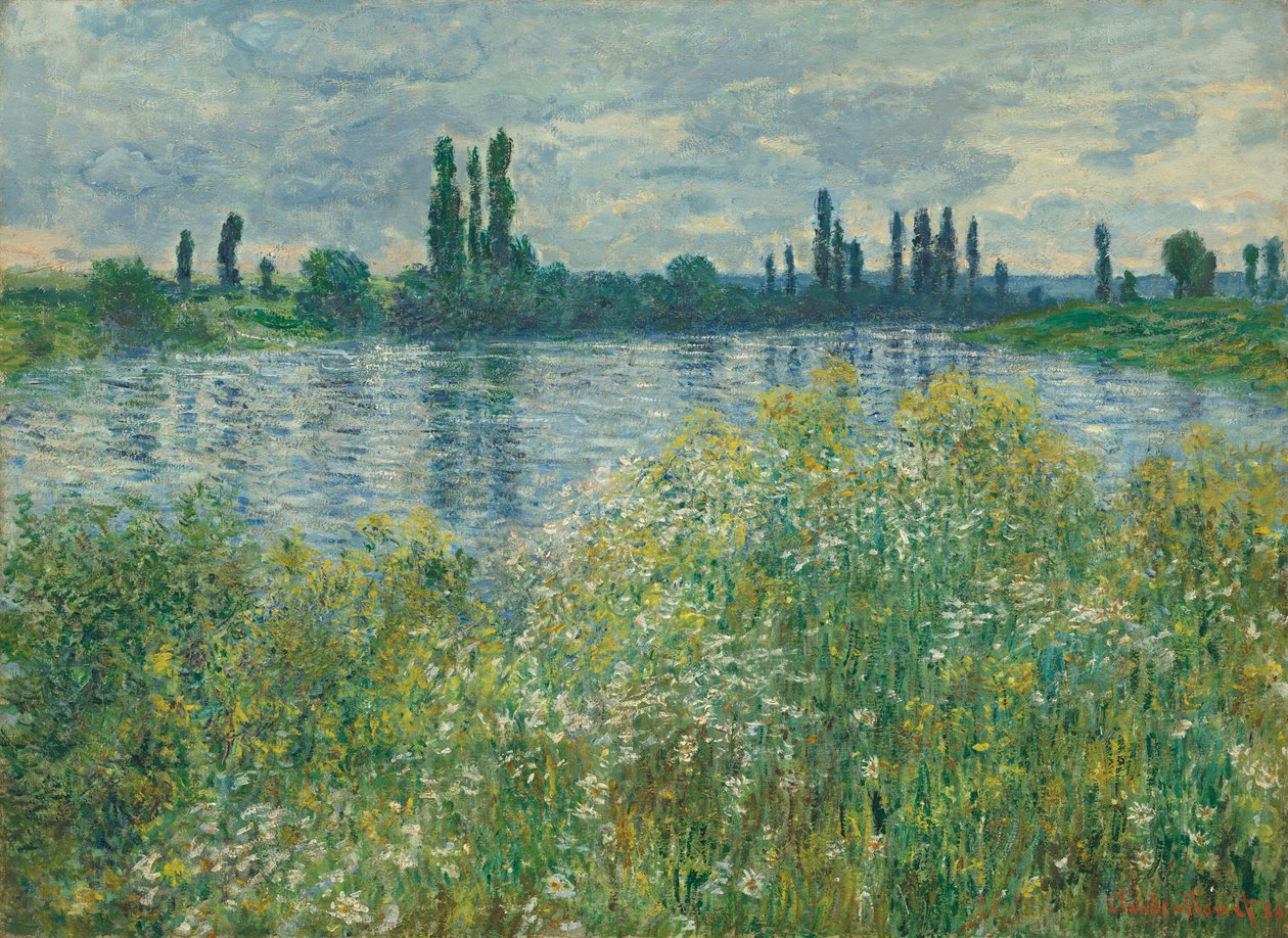Seines breder, Vétheuil af Claude Monet
