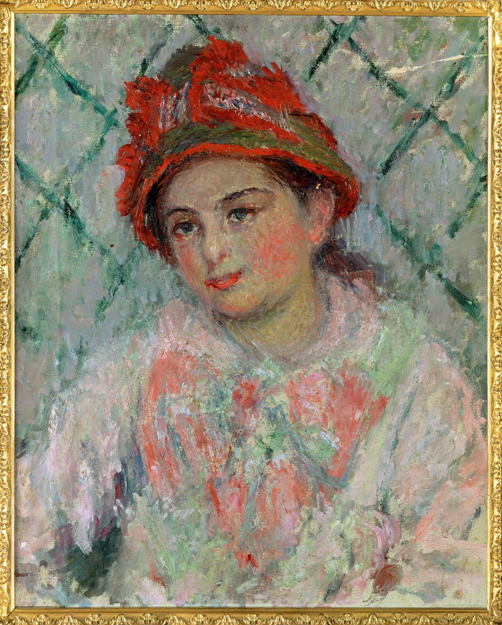 Blanche Hoschede, yngste datter af ... (olie på lærred) af Claude Monet