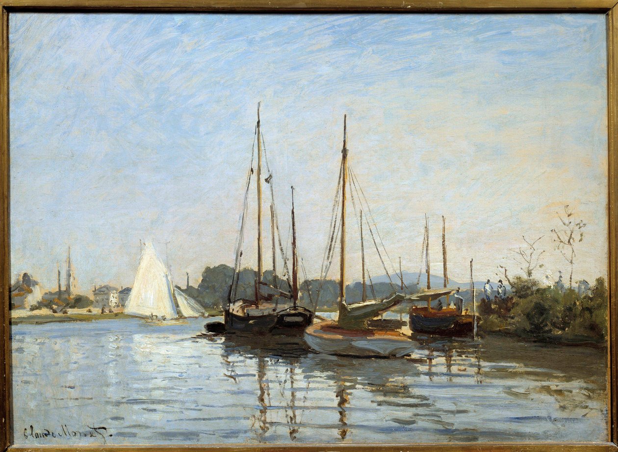 Lystbåde ved Argenteuil Maleri af Claude Monet (1840-1926) 1873 Søn. 0,49x0,65 m Paris, Musee d