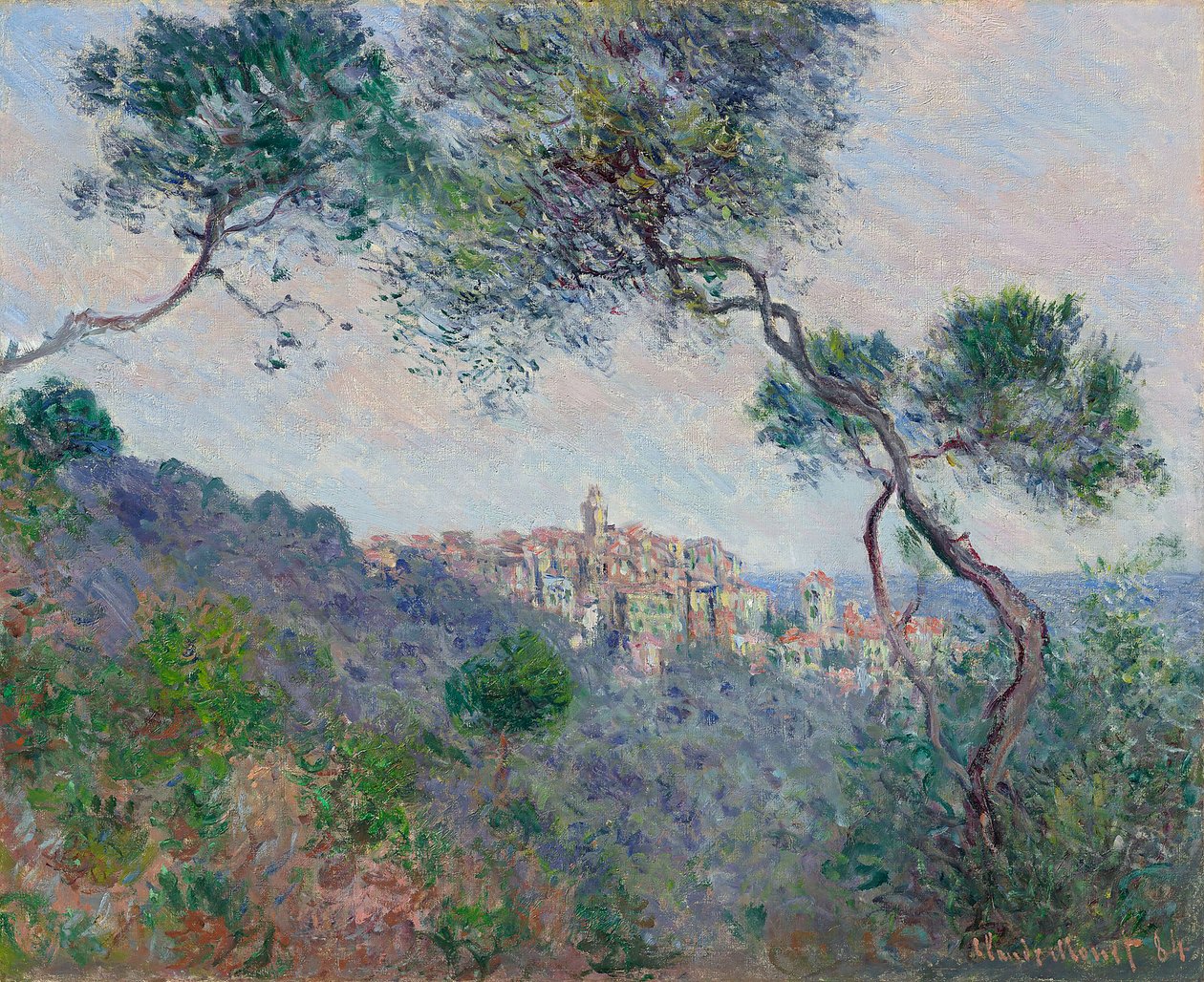 Bordighera, Italien af Claude Monet
