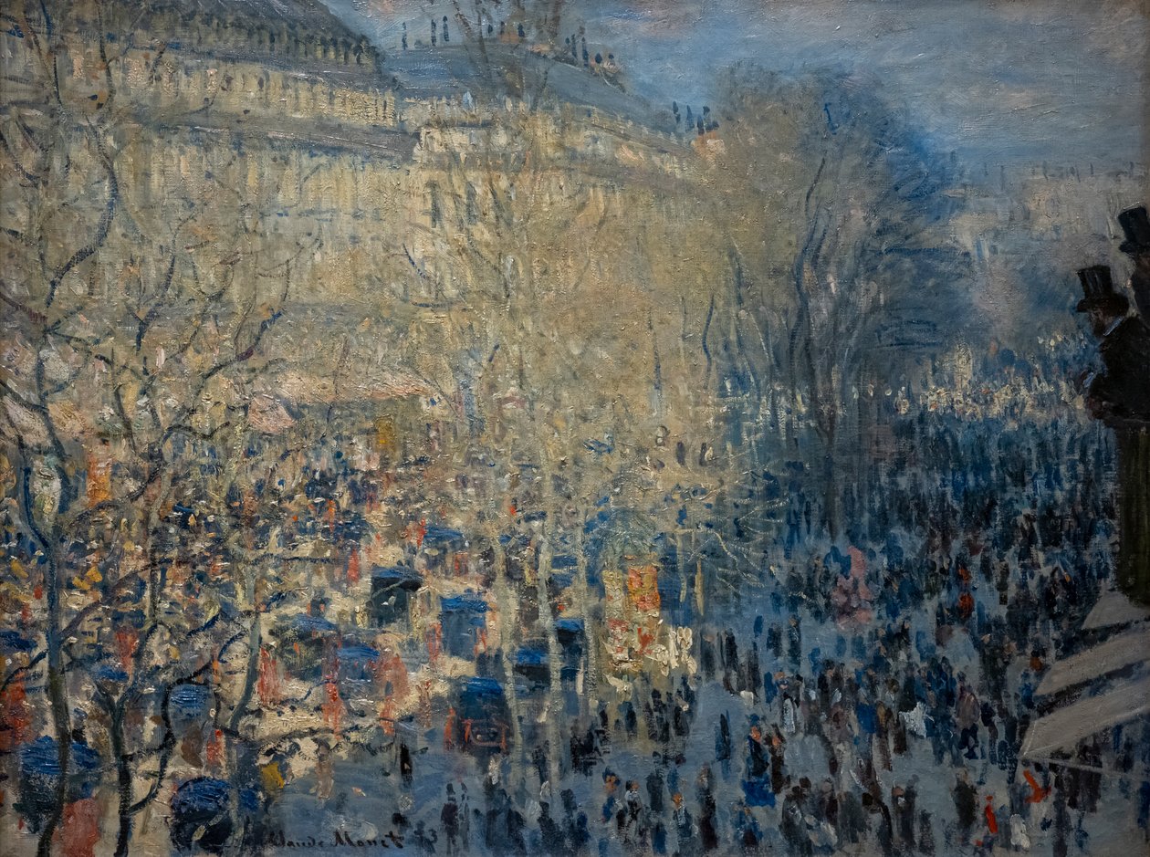 Boulevard des Capucines i Paris af Claude Monet