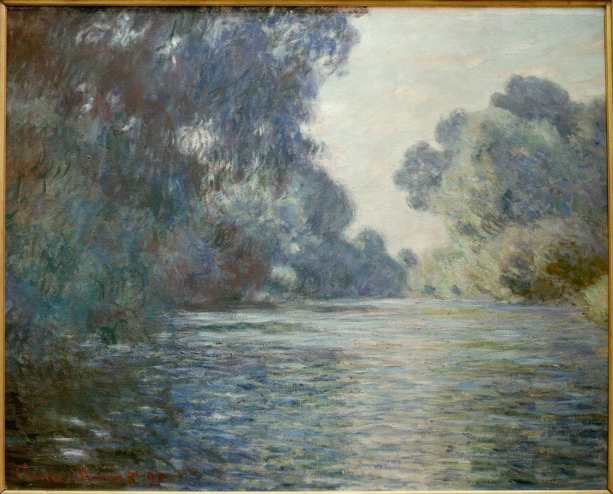 Bras de Seine nær Giverny (Arm der Seine bei Giverny) af Claude Monet