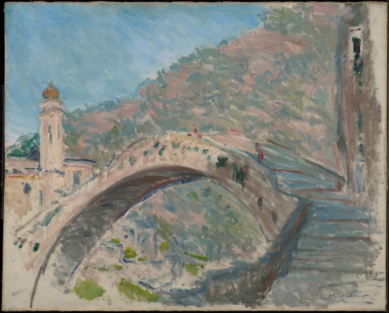 Bro ved Dolceacqua af Claude Monet