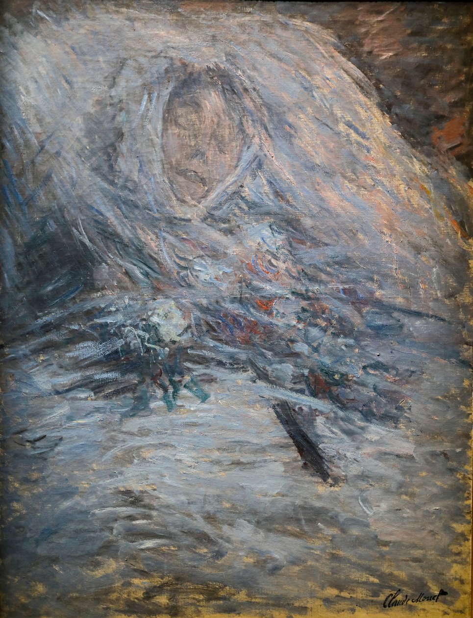 Camille på sit dødsleje af Claude Monet