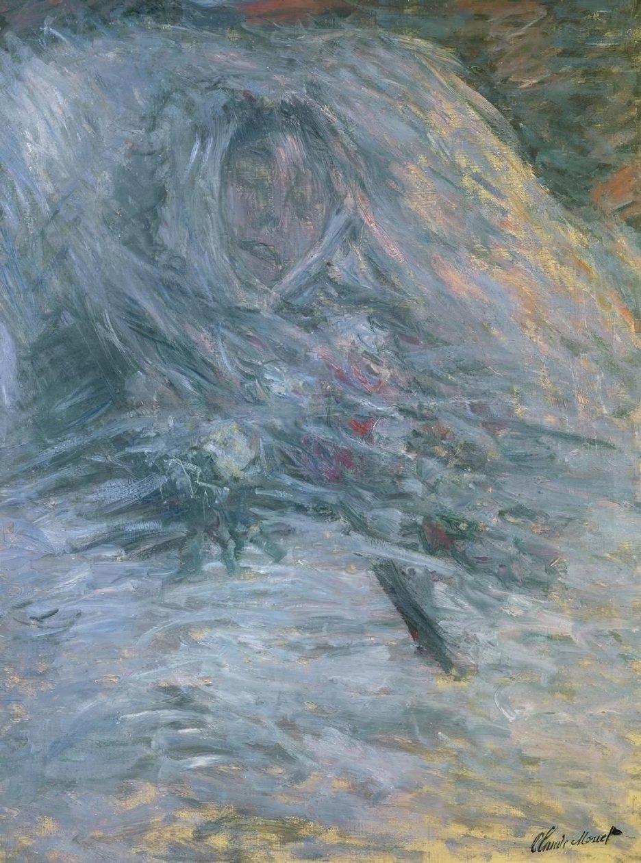 Camille på sit dødsleje af Claude Monet