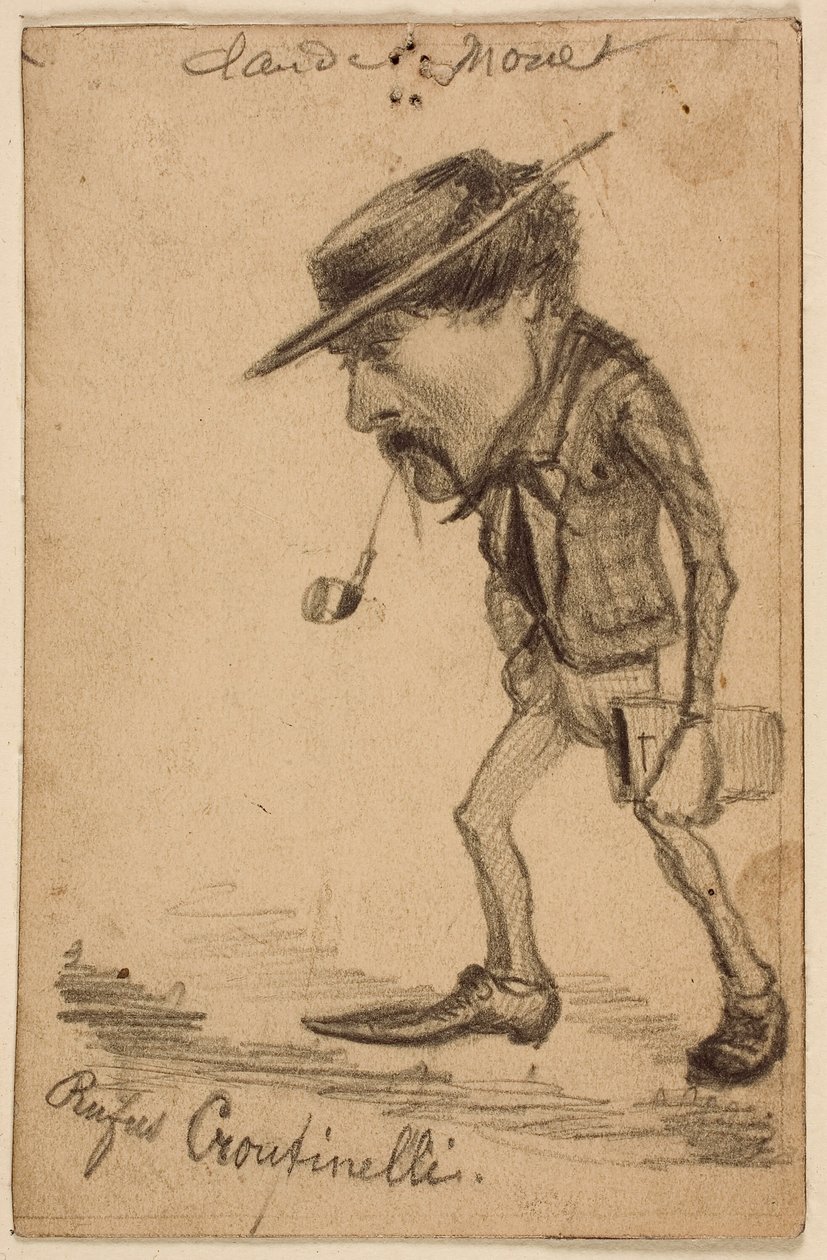 Karikatur af Henri Cassinelli ("Rufus Croutinelli") af Claude Monet