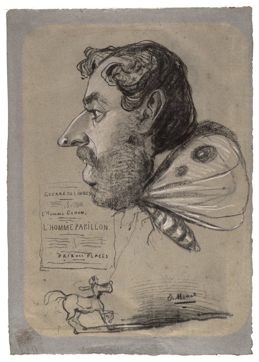 Karikatur af Jules Didier af Claude Monet