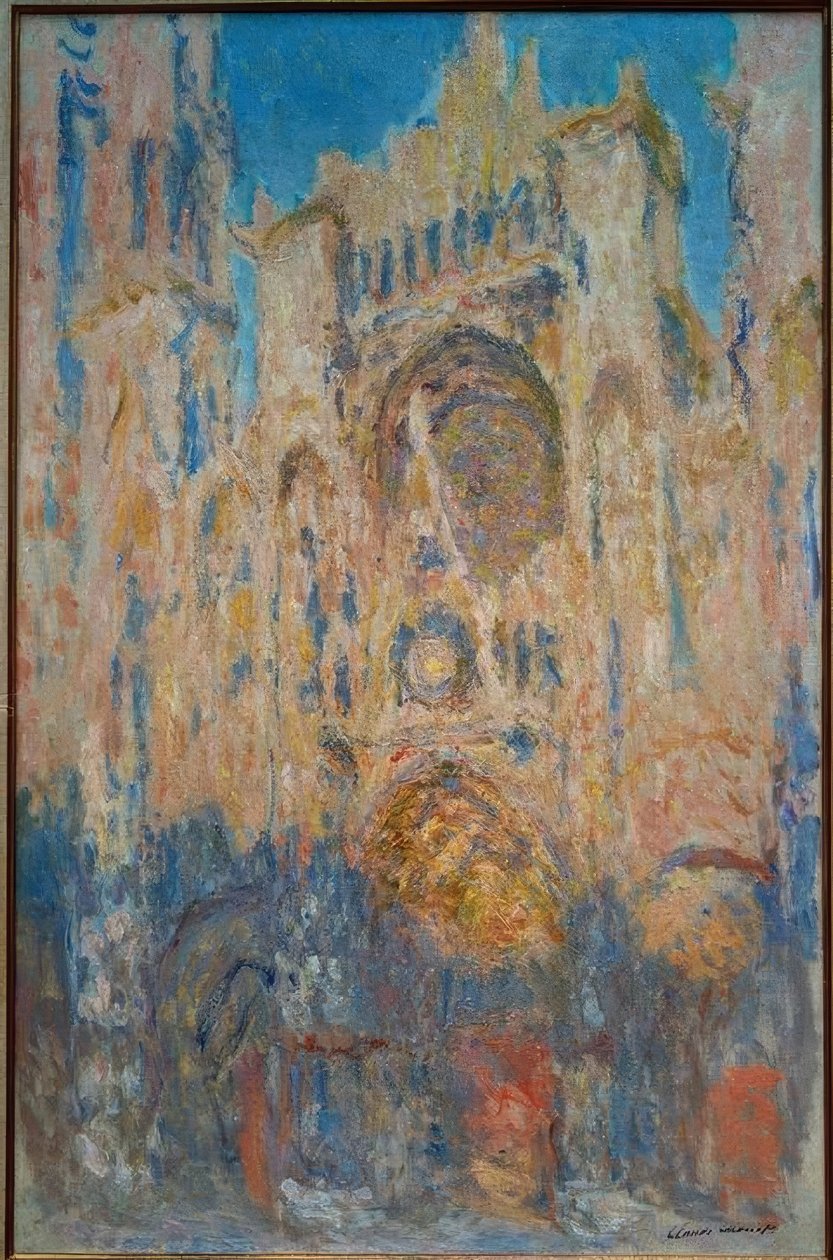 Rouen katedral. Soleffekt, slutningen af ​​dagen af Claude Monet
