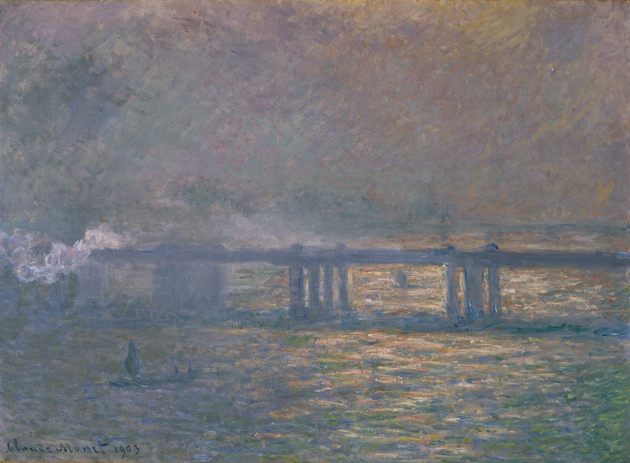 Charing Cross Bridge af Claude Monet