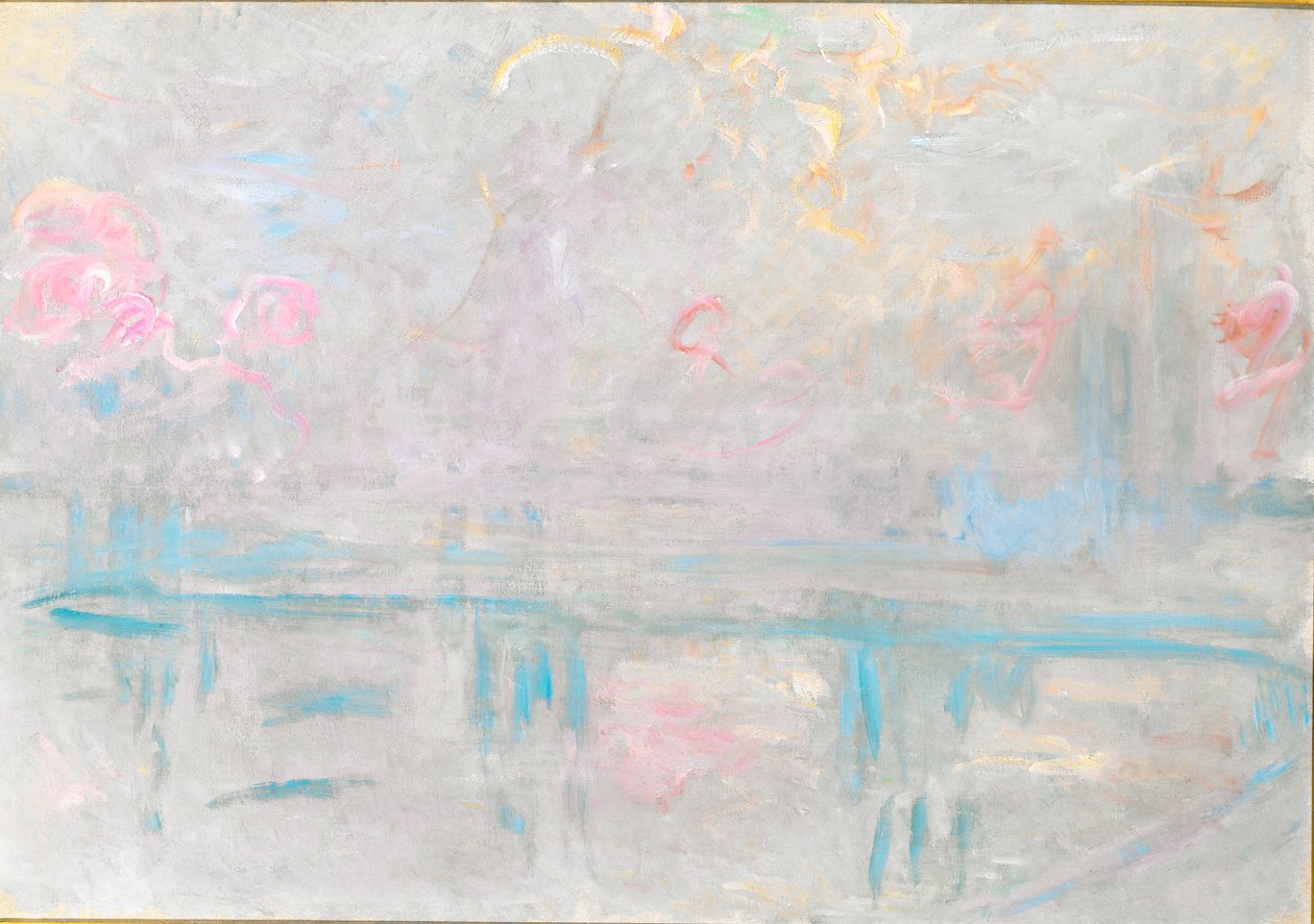Charing Cross Bridge, ca. 1900 (olie på lærred) af Claude Monet