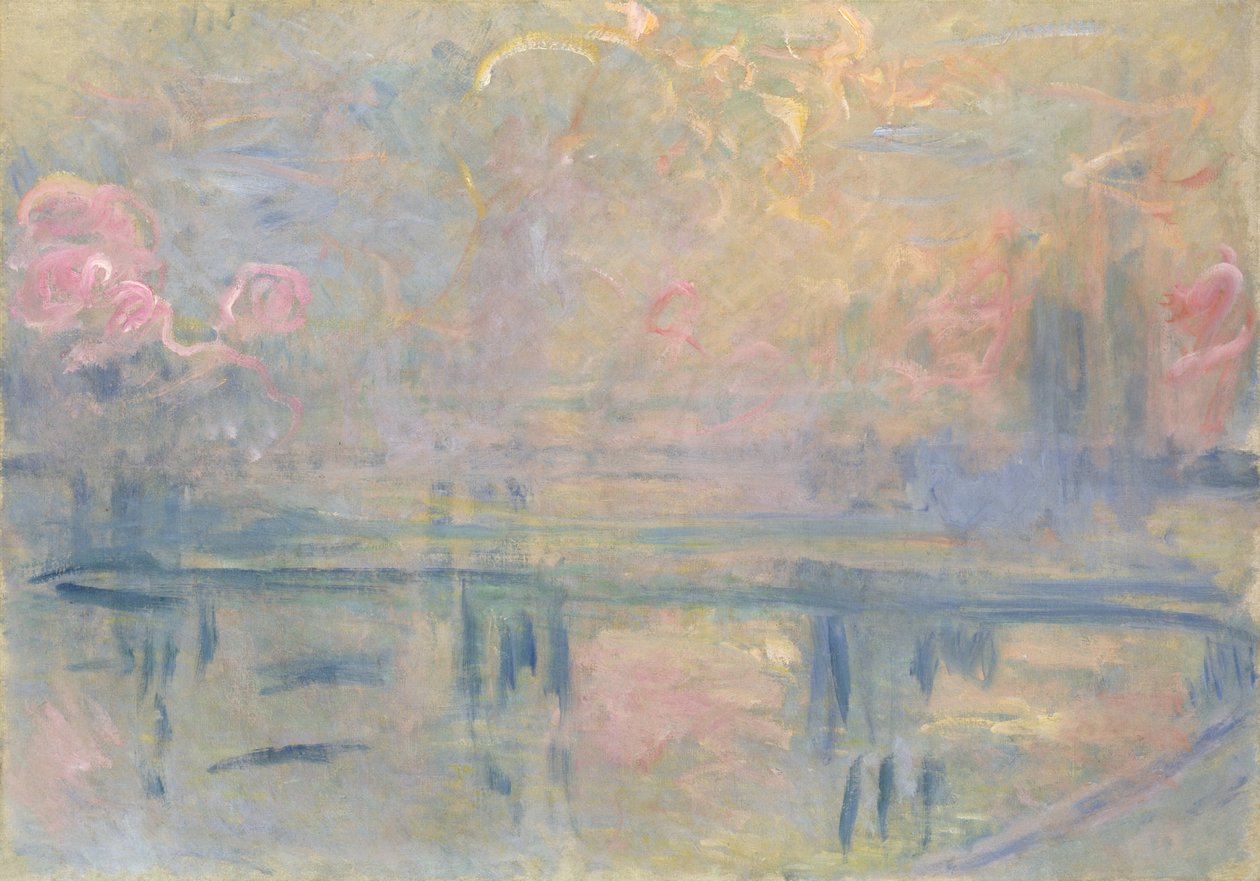 Charing Cross Bridge, ca. 1900 (olie på lærred) af Claude Monet