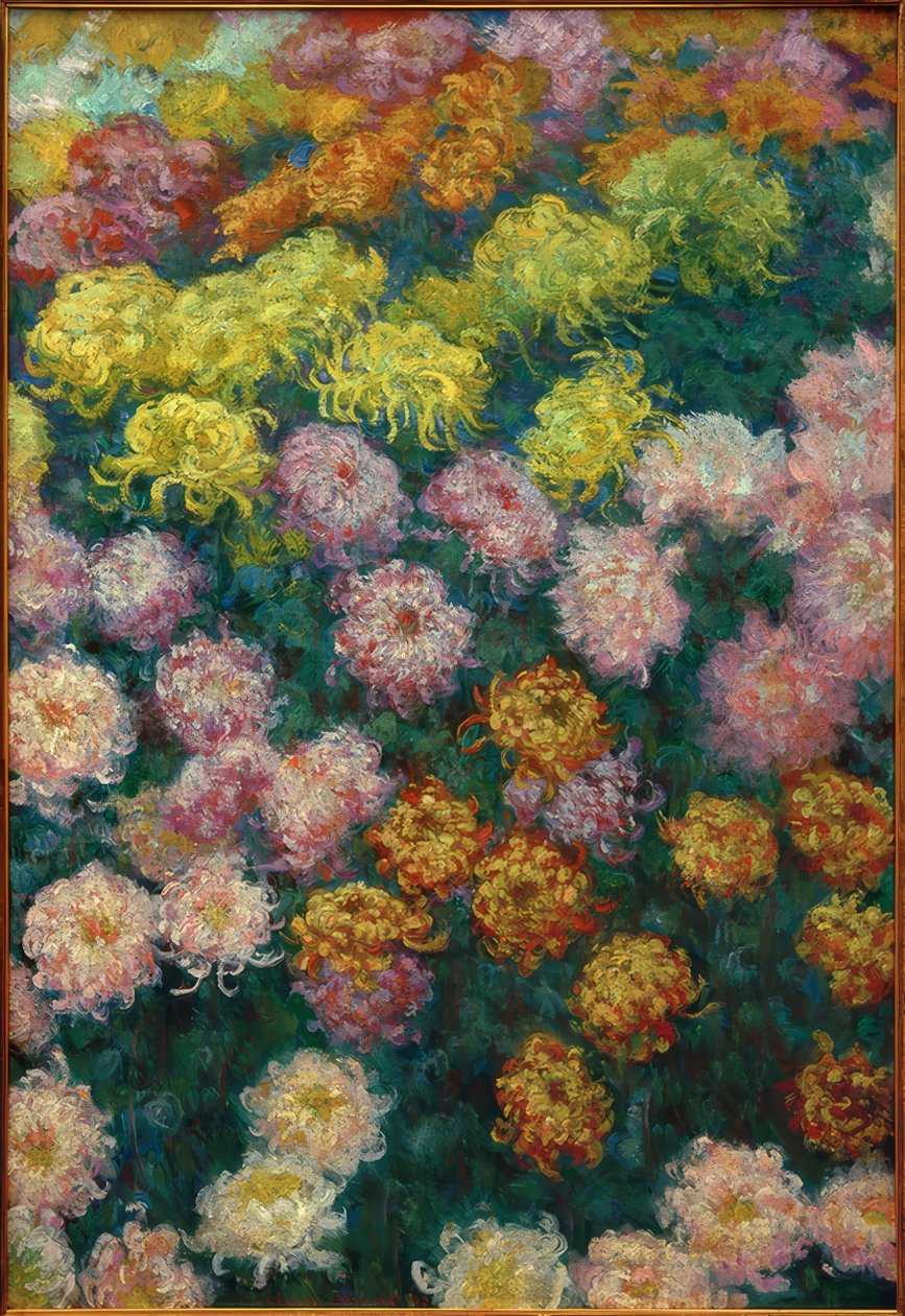 Chrysanthemum bid, 1897 af Claude Monet