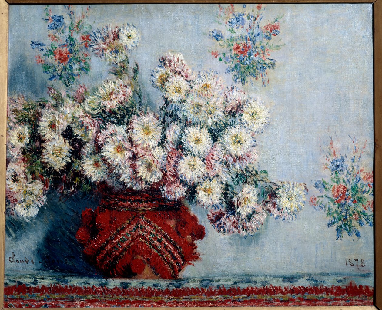 Krysantem-maleri af Claude Monet (1840-1926) 1878, olie på lærred, Dim. 0,54x0,65 m Paris, musee d