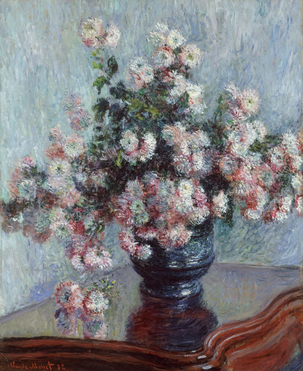 Krysantemum, 1882 af Claude Monet