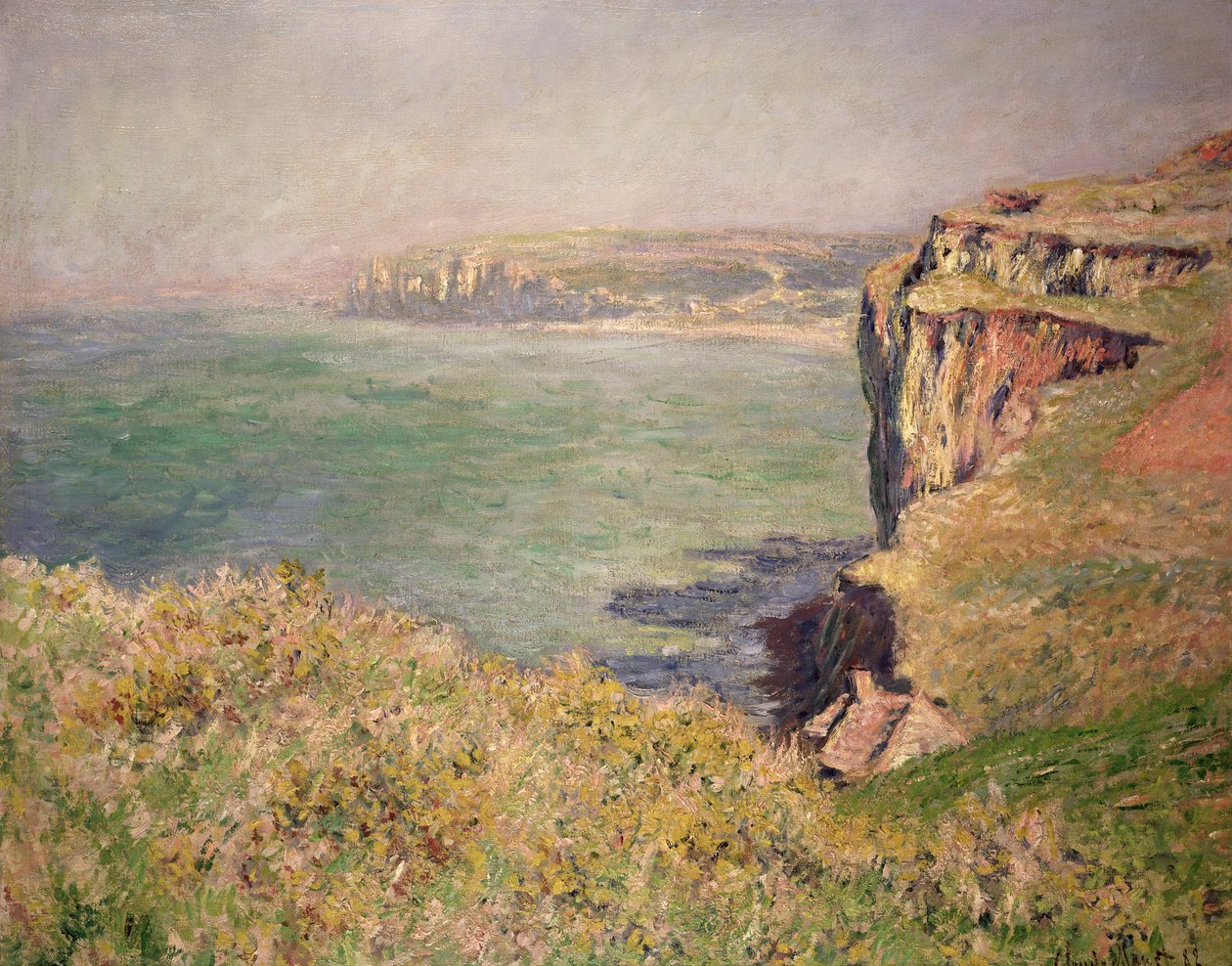 Klippe ved Varengeville, 1882 af Claude Monet