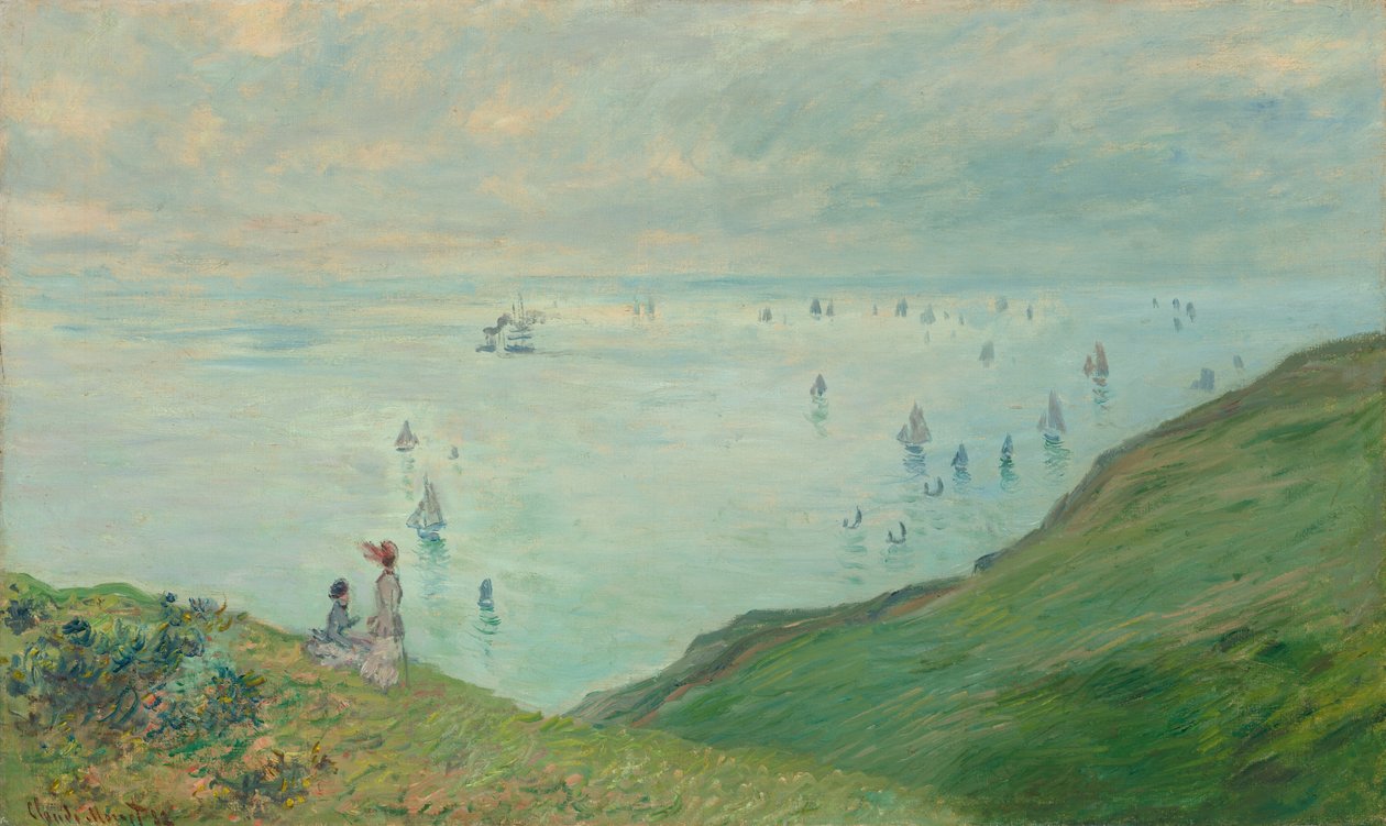 Klipper ved Pourville af Claude Monet