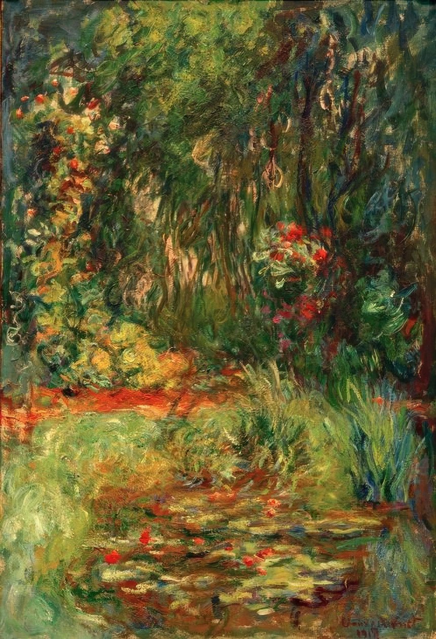 Hjørne af åkandammen af Claude Monet