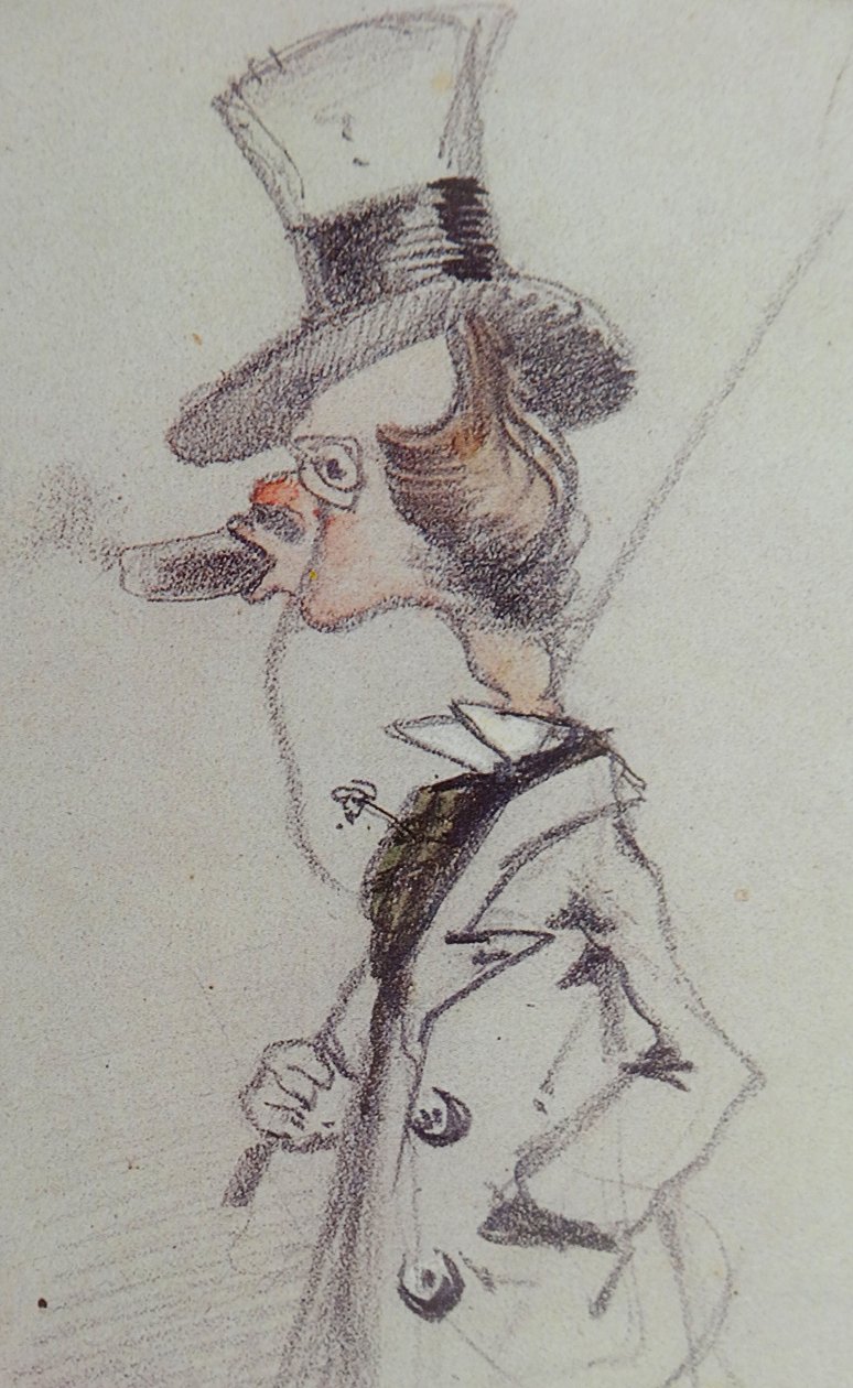 Dandy med en cigar Dandy au Cigare, ca 1857 af Claude Monet