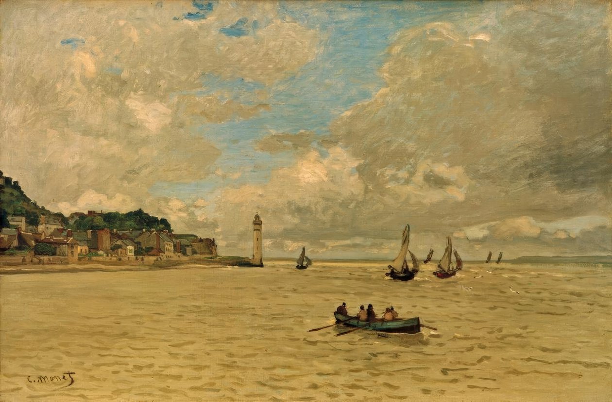 Honfleur fyrtårn af Claude Monet