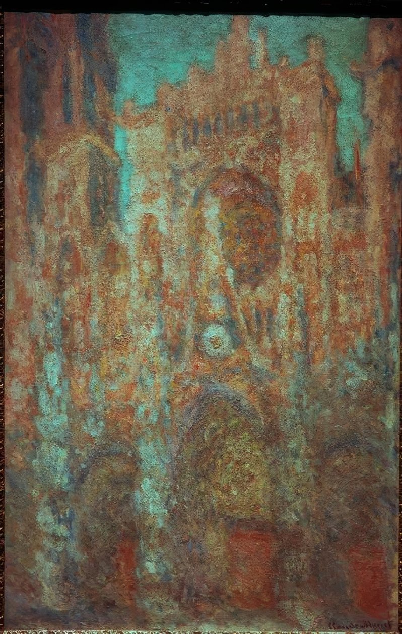 Rouen Cathedral (Pink Cathedral) af Claude Monet